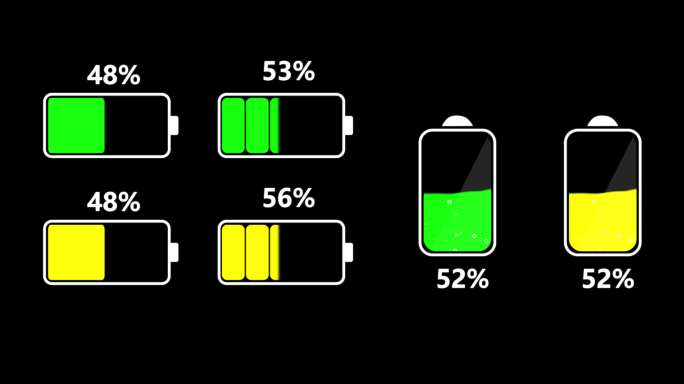 【4K无插件】新能源电池百分比充电