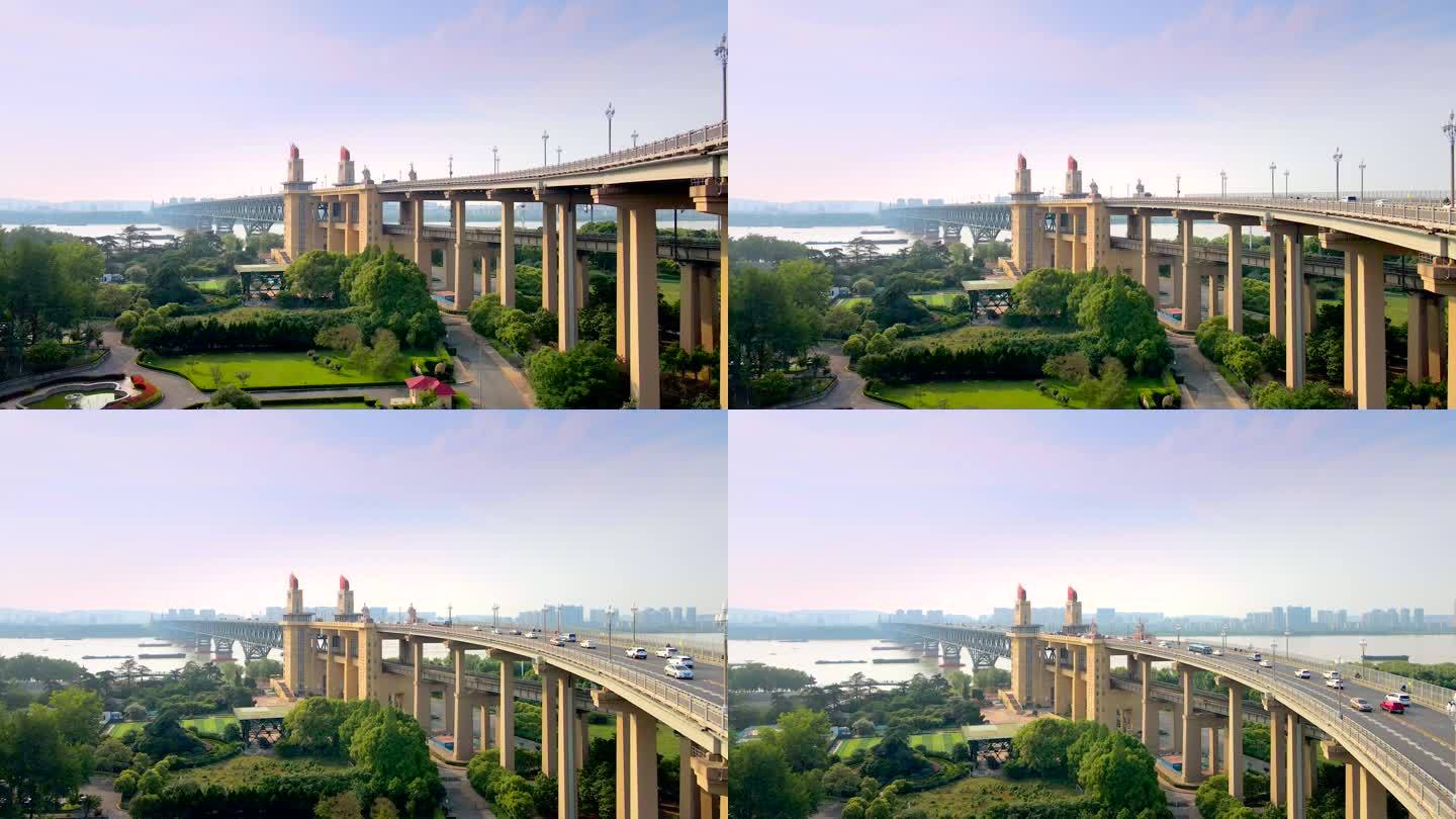 南京长江大桥航拍