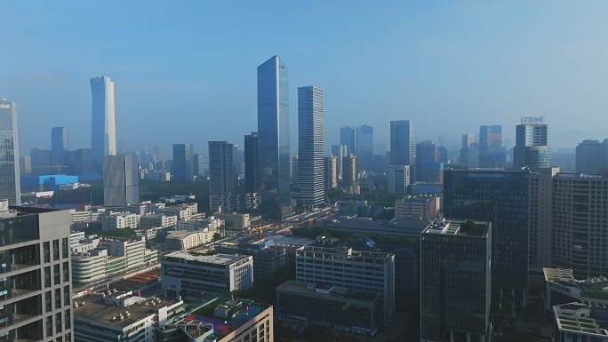 2023深圳雾霾天气 腾讯大厦航拍