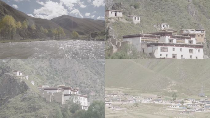 西藏拉萨街景人文生活