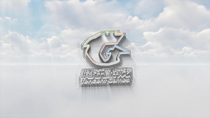 4K白云logo展示