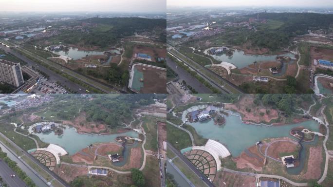 【4K】常州横山桥湿地公园航拍