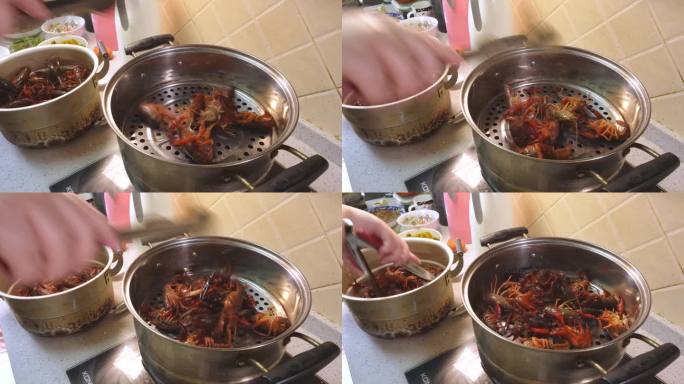 清蒸小龙虾出锅（2）