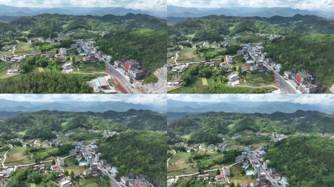 建始县农村地貌风景4K航拍