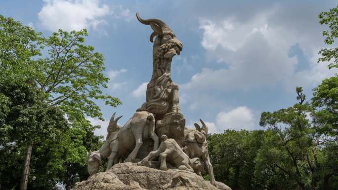 【4K正版】广州五羊雕像