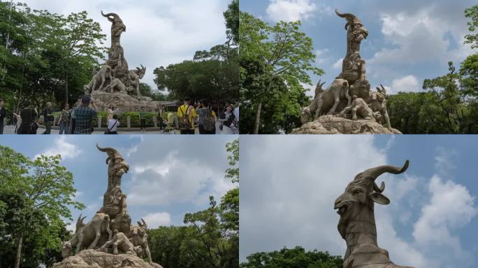 【4K正版】广州五羊雕像