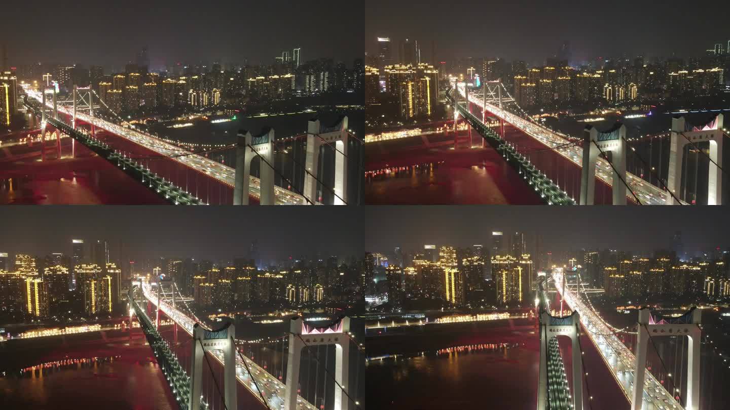 鹅公岩大桥夜景延时