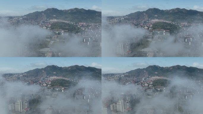 威海 平流雾 市政府 环翠区 云彩