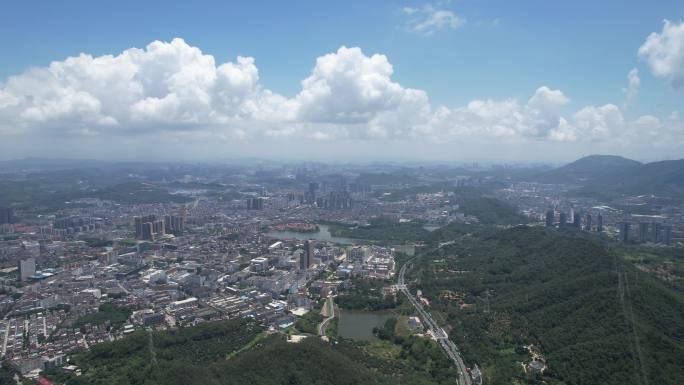 深圳龙岗区全景 深圳龙岗区航拍