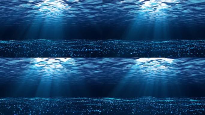 4k粒子海底海洋