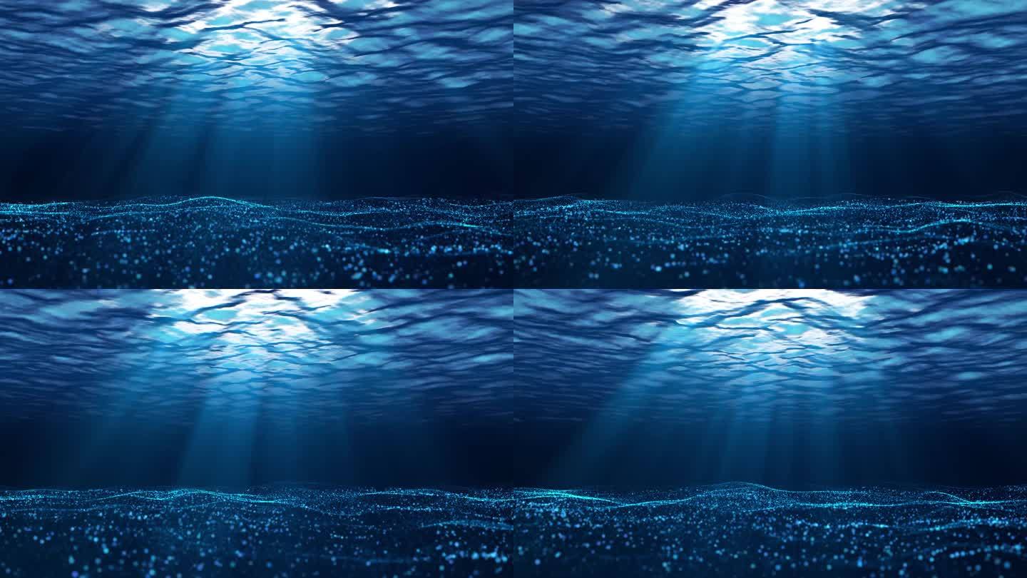 4k粒子海底海洋