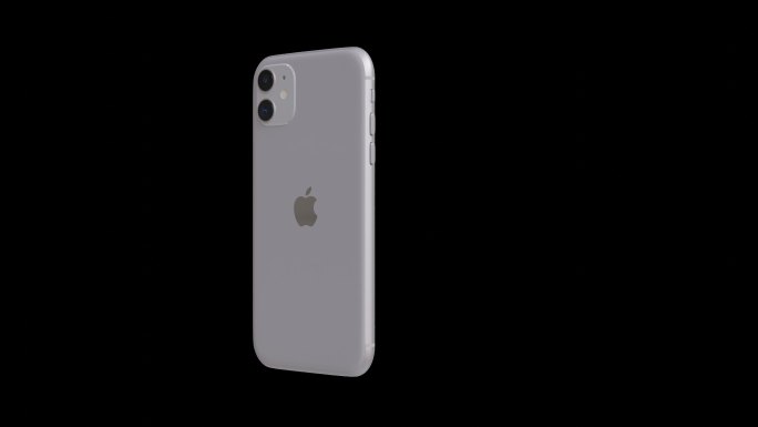苹果iPhone 11紫色手机透明背景