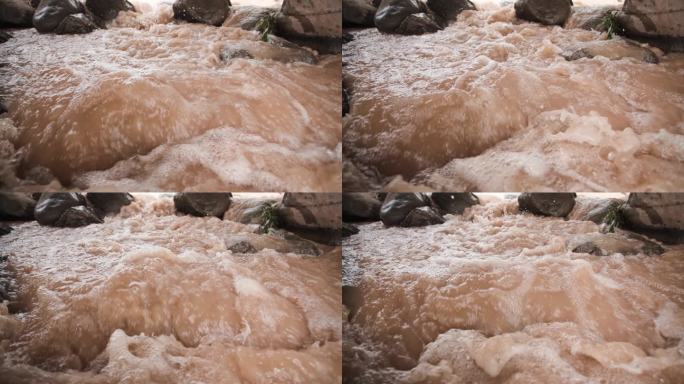 湍急水流升格-水花河水水资源