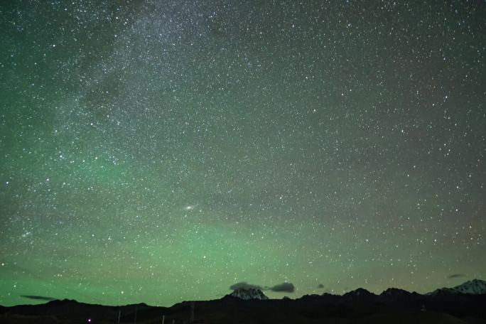 川西雅拉雪山星空延时