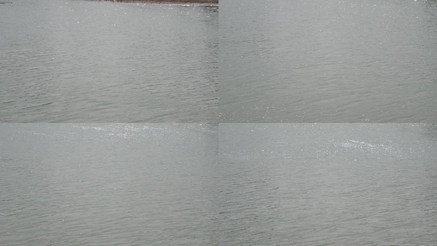 空镜头 微波粼粼的湖面