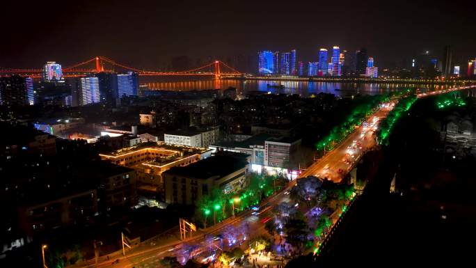 武汉 黄鹤楼  黄鹤楼夜景  黄鹤楼延时