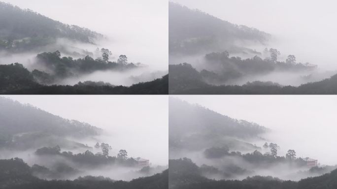 雨后的蔡尖尾山