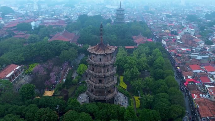 12组泉州市 地标 泰禾广场 开元寺双塔