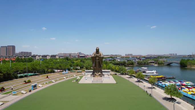 【4K胶州】少海公园孔子文化广场