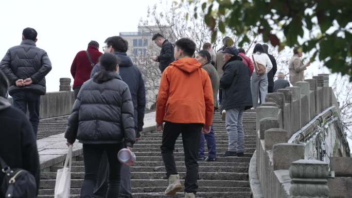 京杭大运河上的石桥大运河南端石碑4k项目