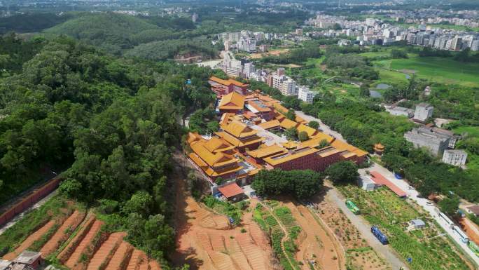 化州南山寺航拍素材