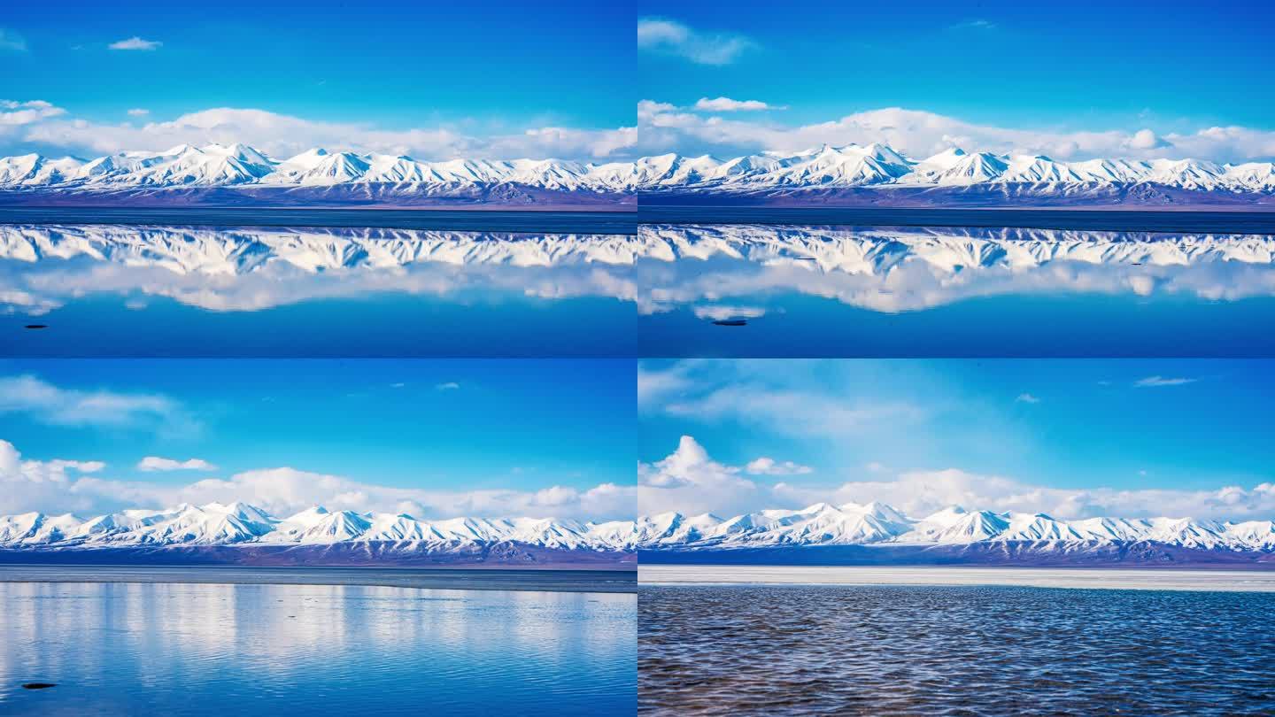 8k哈拉湖团结峰祁连山主峰延时摄影