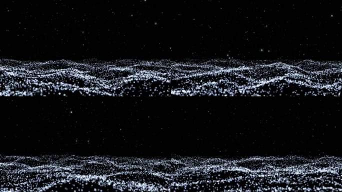 粒子浪潮 波浪 海洋 科技 特效