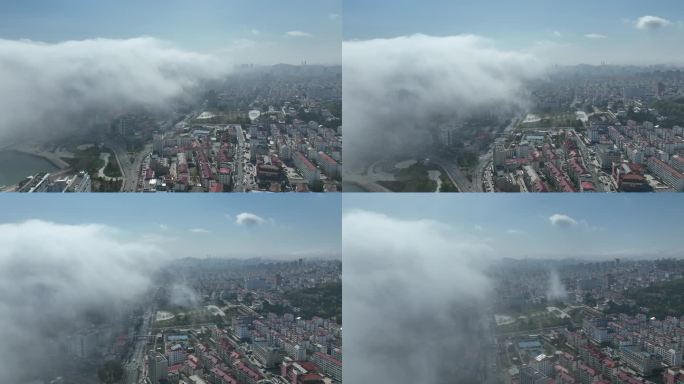 威海 平流雾 市政府 环翠区 云彩