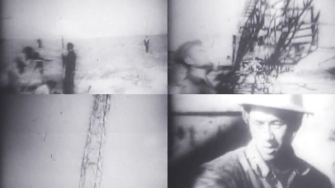 60年代石油开采钻井队勘探石油工人