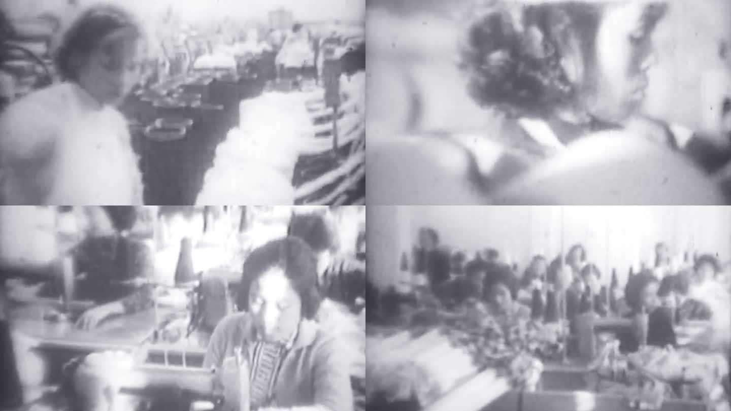 60年代香港服装厂纺织厂
