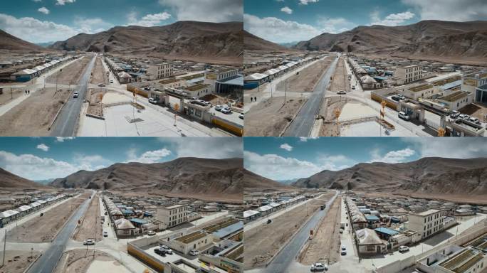 西藏旅游风光珠穆朗玛峰自然保护区藏族村庄