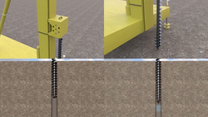CFG桩工法施工三维动画
