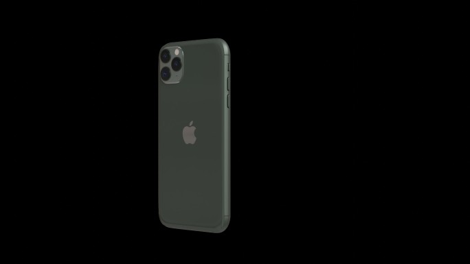 苹果iPhone 11 Pro绿手机透明