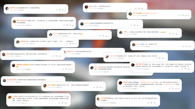 【模板】新浪微博弹幕评论留言区展示