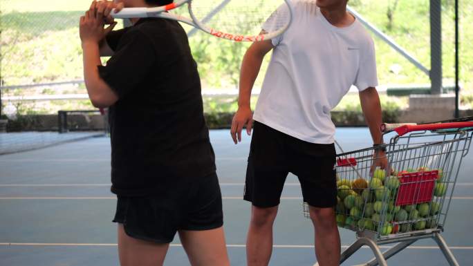 私教网球训练空镜
