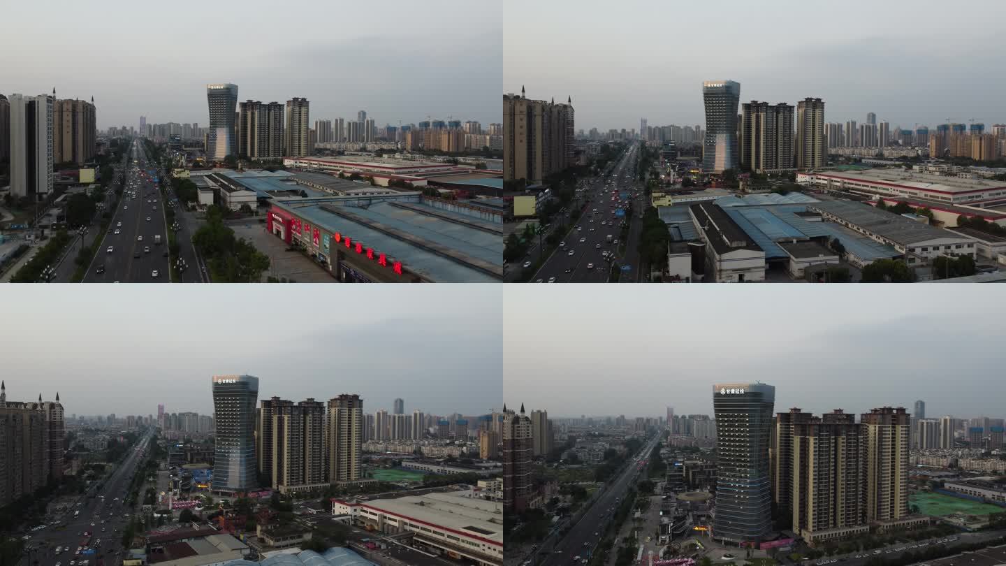 四川省成都市新都区城市风景航拍