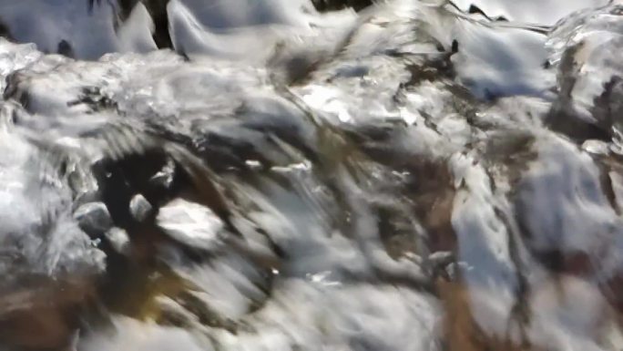 水流动升格流水水流飞溅实拍水视频水素材
