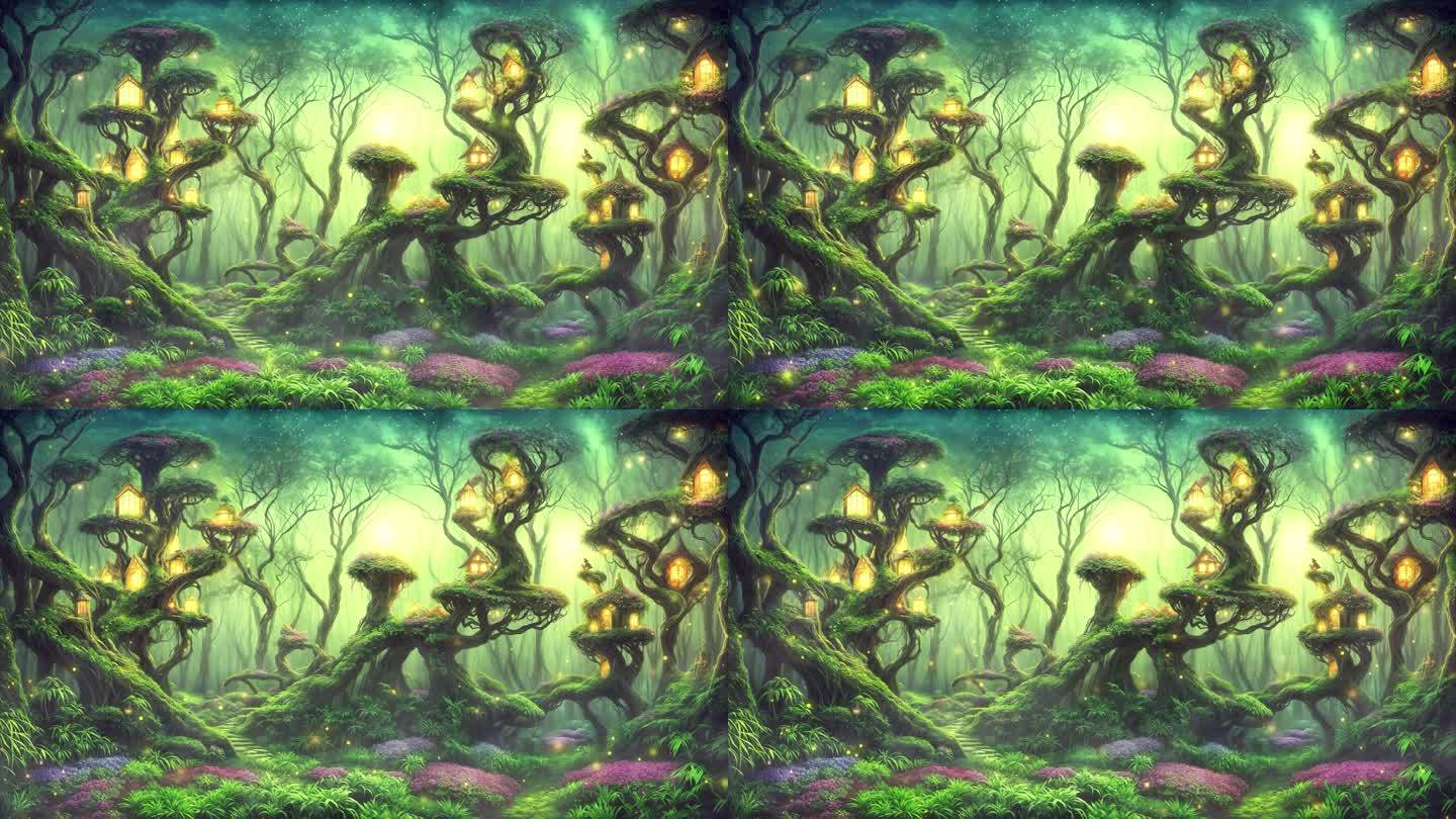 梦幻森林7 童话奇幻世界 精灵 4K背景