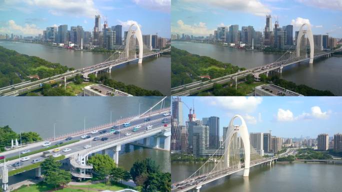 广州延时 猎德大桥 繁华城市宣传片