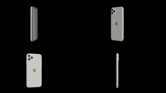 苹果iPhone 11 Pro白手机透明