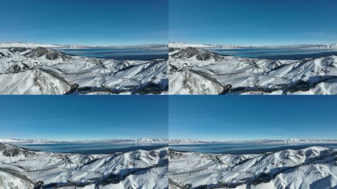 新疆赛里木湖冬季风光
