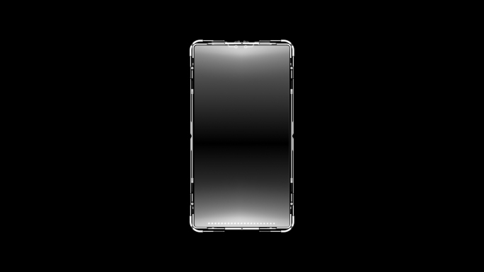 白色科技手机框hud界面