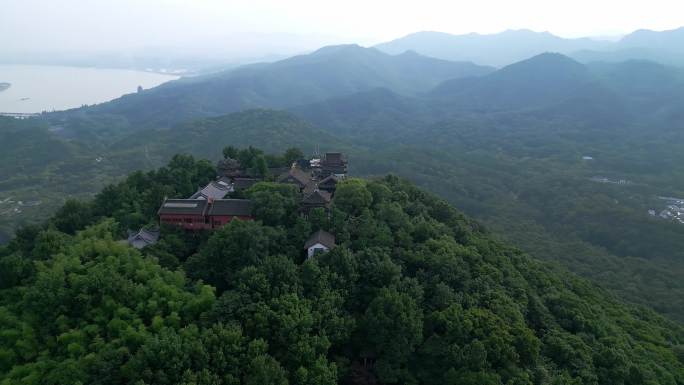 杭州玉皇山、八卦图、钱塘江景