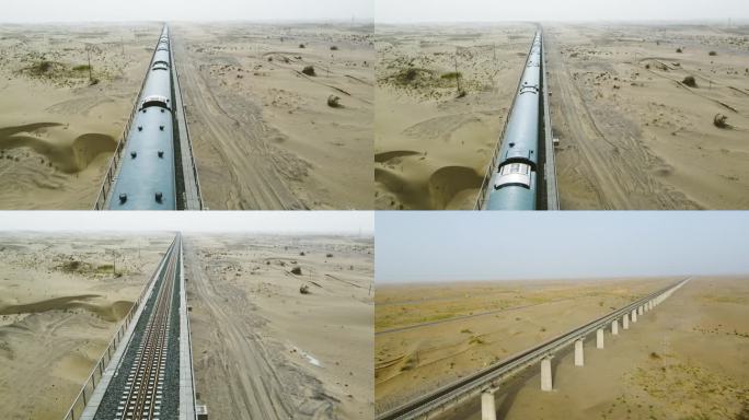 新疆沙漠和若铁路和田到若羌1
