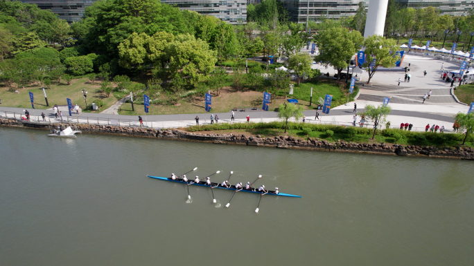 上海赛艇城市精英赛半马苏河公园