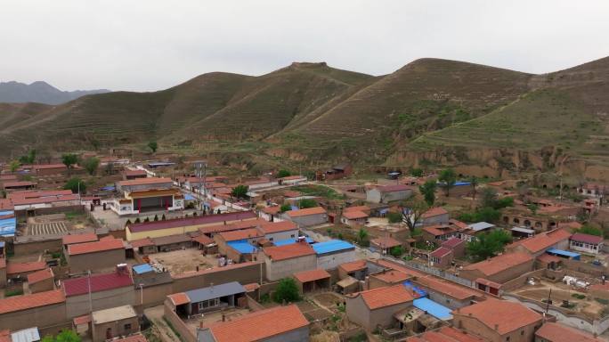 山西浑源宝峰寨古村落航拍