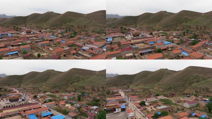 山西浑源宝峰寨古村落航拍