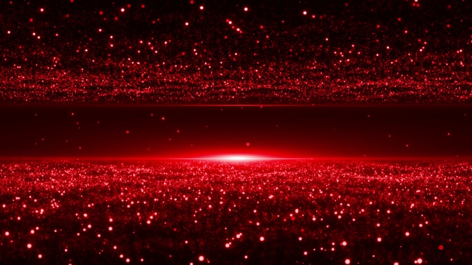 8K红色粒子星空背景循环