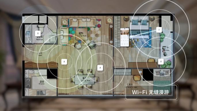 无线网络部署无缝漫游动画AE模板