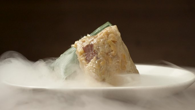 瑶柱海鲜粽粽子视频素材